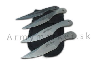 Throwing knives mini Saladin, 14 cm, 4 pieces, silver