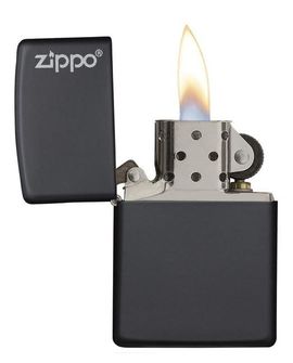 Zippo petrol lighter black dull