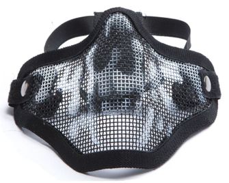 Action Sport Games Airsot protective mask STALKER ASG with metal bottom mask - BLACK / WHITE