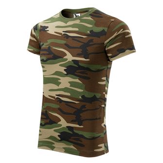 Malfini camouflage short shirt, brown, 160g/m2