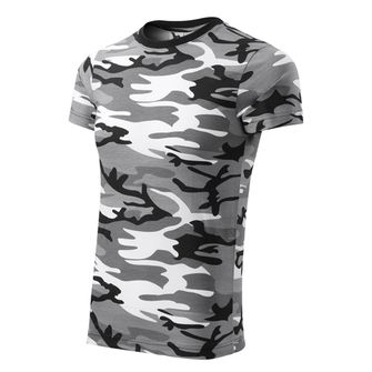 Malfini camouflage short shirt, Gray, 160g/m2