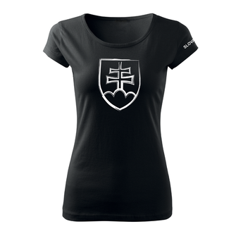 DRAGOWA T-shirt womens with black sign Slovak