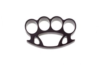 Boxer on hand, oval, black