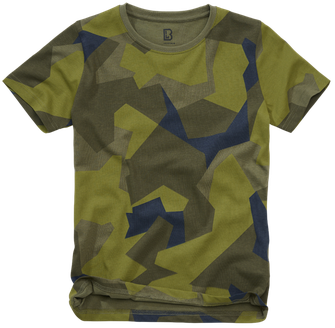 Brandit baby t -shirt with short sleeves, Swedish camo