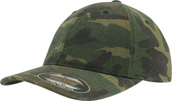 Brandit Flexfit Garment Camo cap with washed effect, woodland