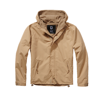 Brandit Frontzip Windbreaker jacket, camel