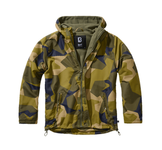 Brandit Frontzip Windbreaker jacket, swedish camo