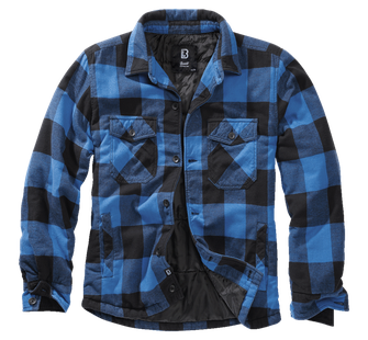 Brandit Lumber jacket, black+blue