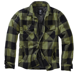 Brandit Lumber jacket, black+olive