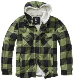 Brandit Lumber hooded jacket, black/olive
