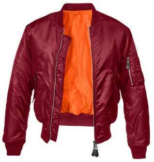 Brandit MA1 bomber pilot jacket, red