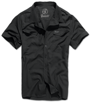 Brandit roadstar shirt with short sleeves, black
