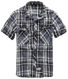 Brandit Roadstar Shirt with Short Sleeve, Black-Antracite