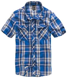 Brandit roadstar shirt with short sleeves, blue