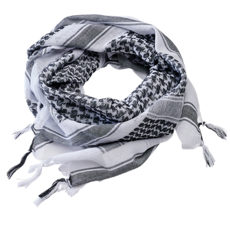 Brandit Shemag scarf, white-black
