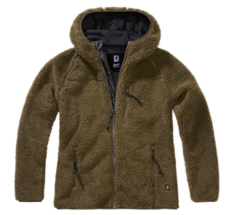 Brandit teddy fleece women's jacket, olive
