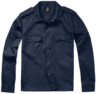 Brandit US shirt with long sleeves, navy