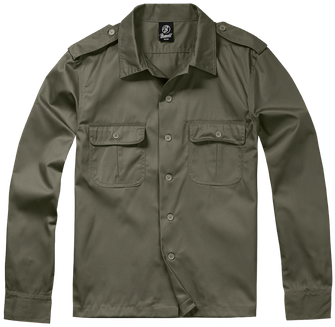 Brandit US Long Sleeve Shirt, olive
