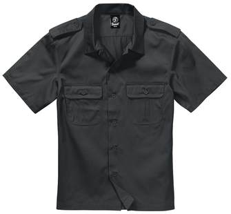 Brandit US Short Sleeve Shirt, Black
