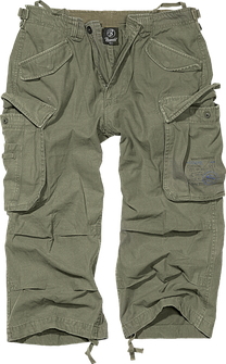 Brandit vintage industry 3/4 shorts, oliv