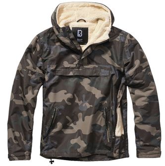 Brandit Windbreaker Sherpa jacket, Darkcamo