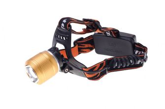 Bulk Gold LED Headlamp Rechargeable 2x5W white and yellow