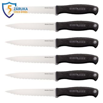 Cold Steel Kitchen Knife Set of 6 Steak Knives (Kitchen Classics)
