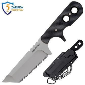 Cold Steel Fixed blade knife Mini Tac tanto Serrated (AUS8A)