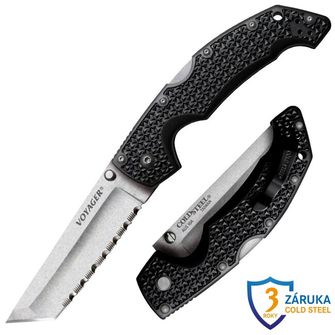 Cold Steel Folding Knife Large Voyager tanto Pt. Serrated (AUS10A)