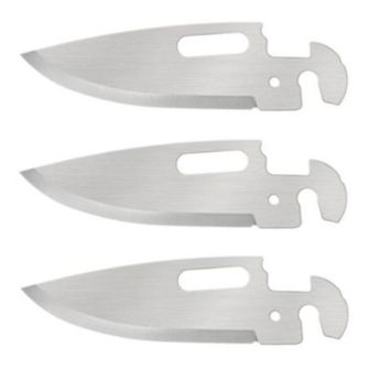 Cold Steel Folding knife Untitled.Folding Click n Cut 3-pack, smooth edge blade