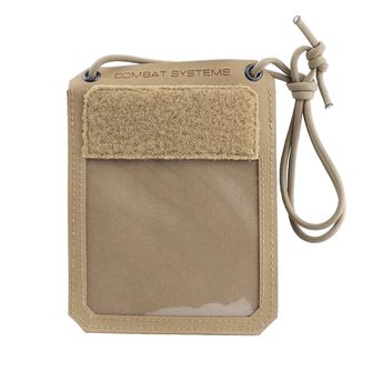 Combat Systems Badge Holder Case for Documents, Coyote Brown
