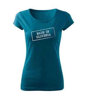 DRAGOWA Women's T -shirt Made in Slovenia, Petrol Blue