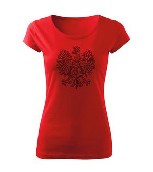 Dragowa women's T -shirt Polish eagle, red
