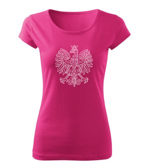 Dragowa women's T -shirt Polish eagle, pink