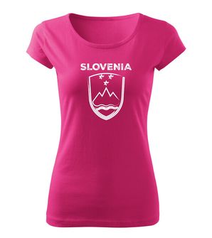 DRAGOWA Women's T -shirt Slovenian character with the inscription, pink