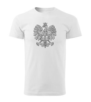 Dragowa short T -shirt Polish eagle, white