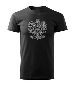 Dragowa short T -shirt Polish eagle, black
