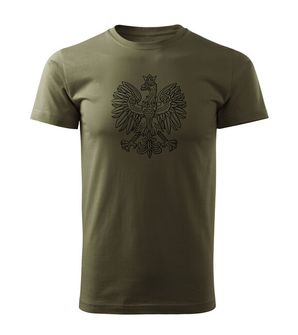 Dragowa short T -shirt Polish eagle, olive