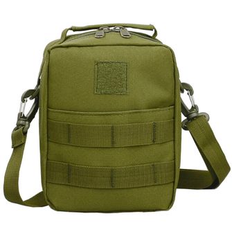 Dragowa Tactical waterproof medical shoulder bag 2L, green