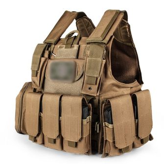 DRAGOWA Tactical Tactical Heavy Duty Vest, Coyote