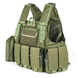 DRAGOWA Tactical Tactical Heavy Duty Vest, Olive
