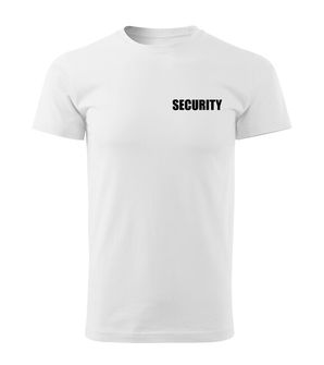 DRAGOWA T-shirt with the inscription SECURITY, white