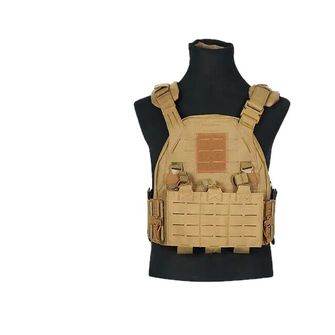 DRAGOWA Tactical vest with quick release buckle, Coyote