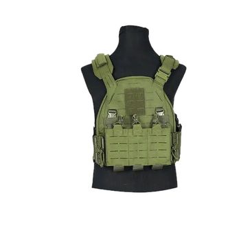 DRAGOWA Tactical vest with quick release buckle, Olive