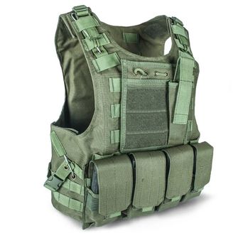DRAGOWA Tactical Military Heavy Duty Vest, Olive