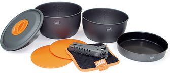 Esbit set of dishes with non -stick CW2500NS of anodized aluminum