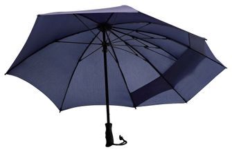 Euroschirm swing backpack umbrella on backpack Rain Shield blue