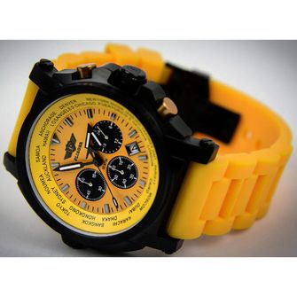 Flieger chronograph watch, yellow