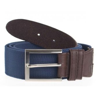 Foster Supple belt with metal buckle, elastic, blue, 4cm