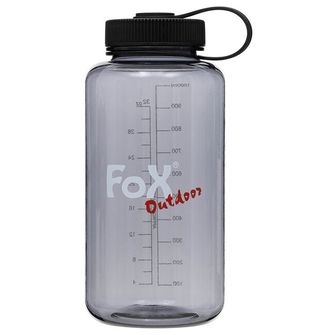Fox Outdoor Drinking Bottle, wide mouth, Tritan, grey, 1 l